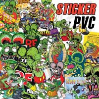 #Stickers Rat Fink ??#สติ๊กเกอร์PVCเคลือบด้านกันน้ำ?กันรอยอย่างดี1ชุด6ใบ50฿