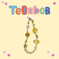 Telebob ✨?? สายคล้อง,ที่ห้อยมือถือ พร้อมส่ง ลายดอกไม้น่ารัก หลากสี สไตล์เกาหลี ถูกที่สุด