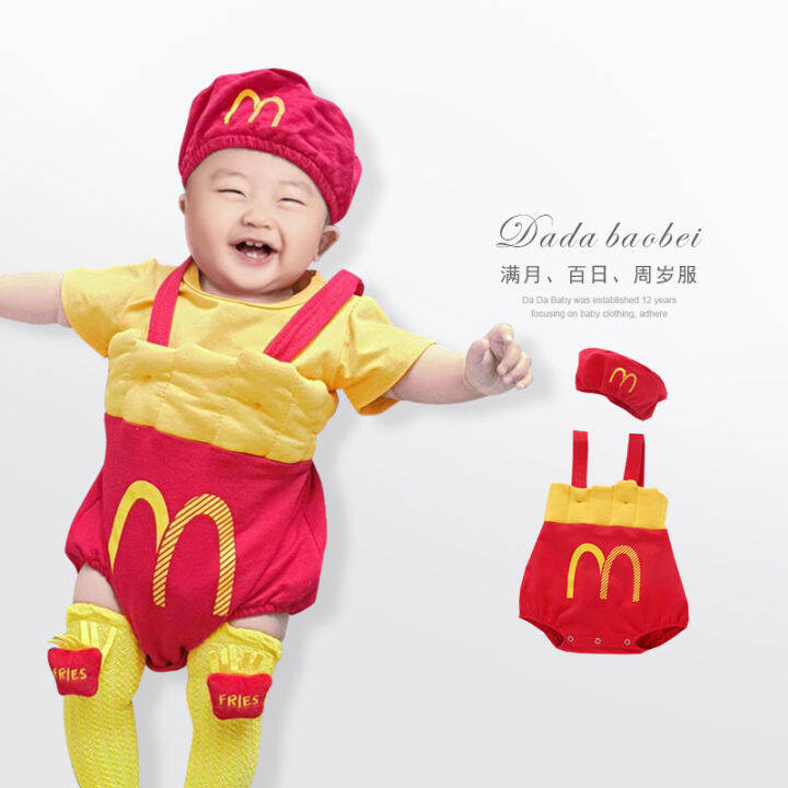 Internet Celebrity Baby Clothes Cute One-Piece Onesie Short-Sleeved ...