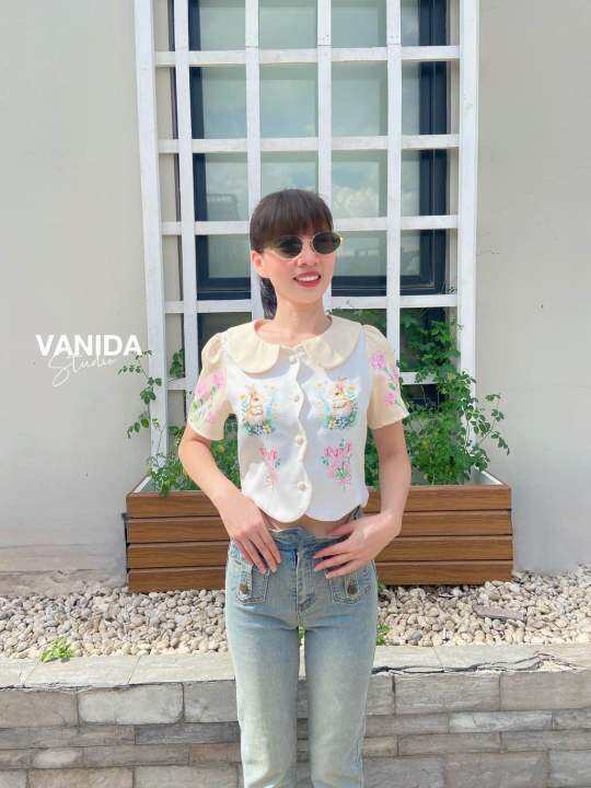 เสื้อครอปน่ารักๆป้ายvanida