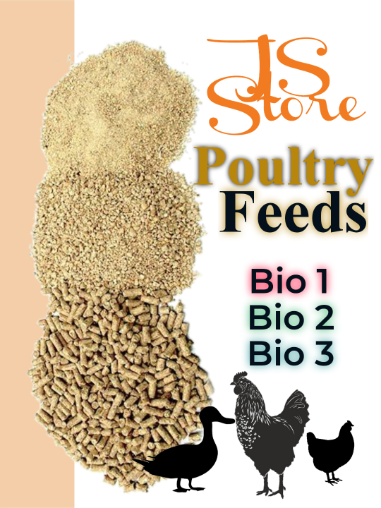 Poultry Feeds for Birds, Chickens, Pigeon and Ducks Bio 1 Bio 2 Bio 3