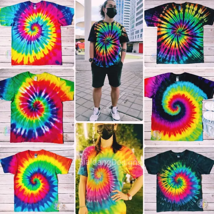 Rainbow Tie Dye Tshirt Lazada PH