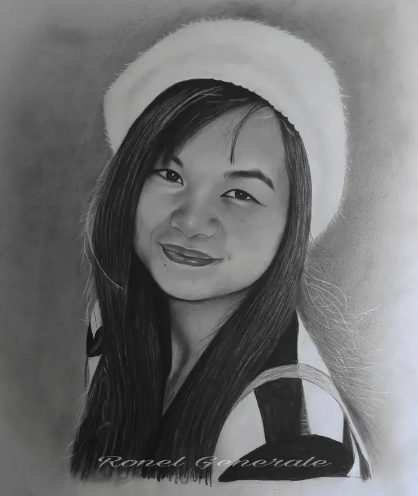 Charcoal portrait / painting Lazada PH