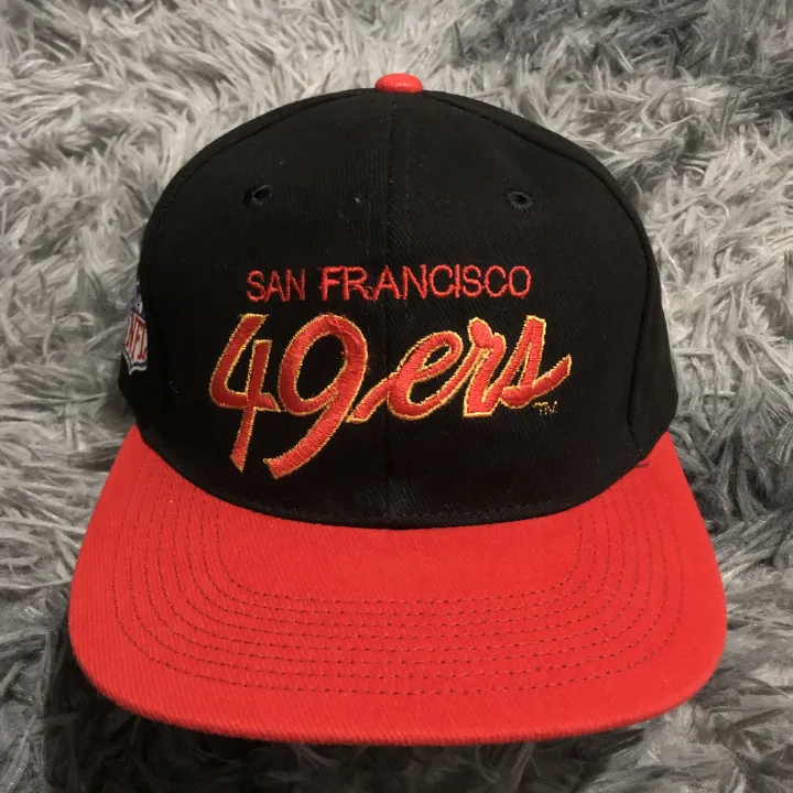 San Francisco 49ers Logo 7 Grid NFL Vintage 90s Snapback Cap Hat - NWT –  thecapwizard