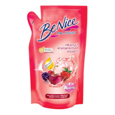 Ulu BeNice Shower Cream ครีมอาบน้ำกระชับผิว ถุงเติม 400 ml