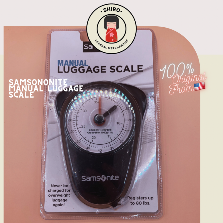 SAMSONITE MANUAL LUGGAGE SCALE Lazada PH
