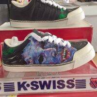 รองเท้าผ้าใบลายเพ็นงานเฮดเมดของkswissมือ1งานสั่งเพ็นพิเศษมีที่เดียวในประเทศไทยนำมาลดล้างสต๊อกมีจำนวนจำกัด