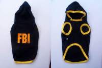 เสื้อหมา FBI พร้อมส่ง เสื้อฮู้ด เสื้อผ้าสัตว์เลี้ยง เสื้อแมว COTTON Dog Clothes Pet Dress Cat Costume ใหม่