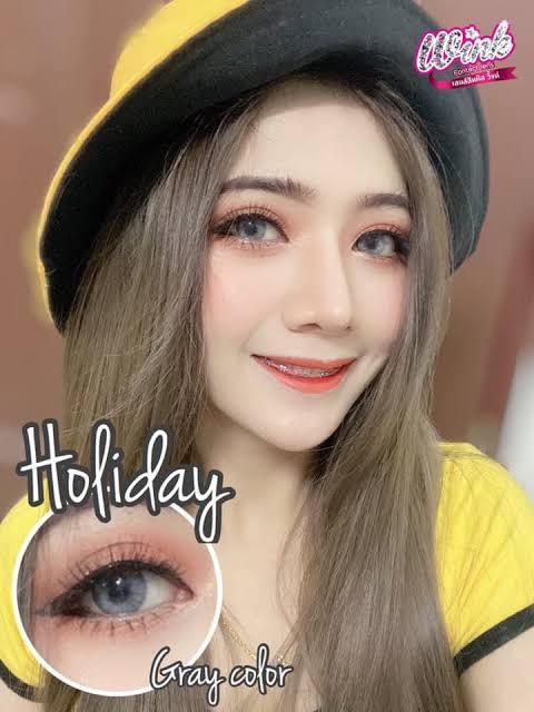 bigeyeaholicTH_คอนแทคเลนส์_สายตาปกติ(0.00)_ ยี่ห้อ winklens_รุ่น holidat gray_สี เทา _แนว เซ็กซี่ ขายดี !!