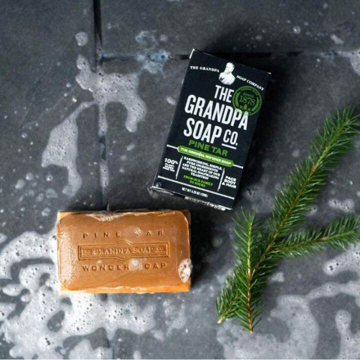 The Grandpa Pine Tar Soap for Pregnancy Rash Eczema and Psoriasis