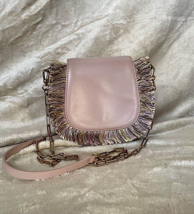 Charles and Keith Tassel Chain Crossbody Bag Lazada PH