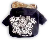 BLACK BABE HOODIE พร้อมส่ง?? เสื้อฮู้ด น้องหมา สัตว์เลี้ยง น้องแมว ใส่ประกวด เที่ยว ทรงอย่างแบด