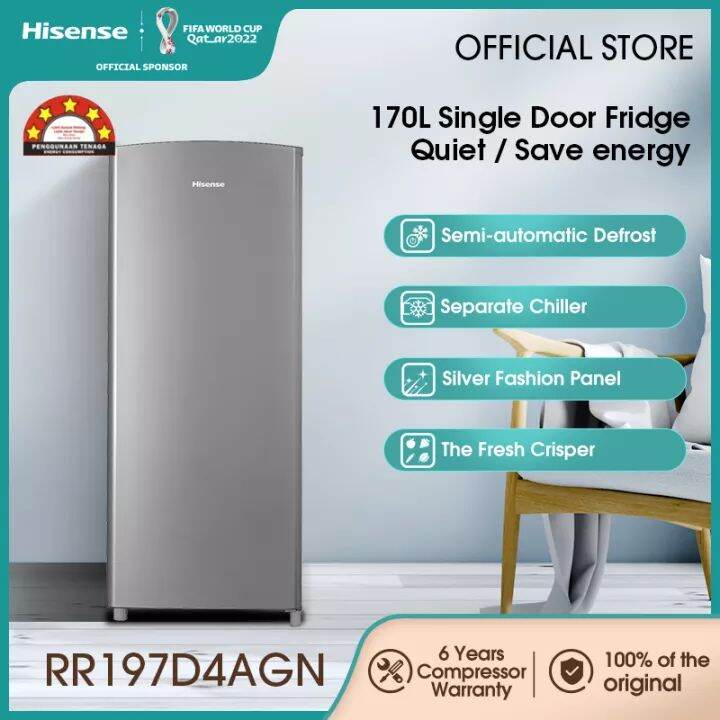 Hisense Single Door 1Door 170L Fridge Refrigerator Peti Sejuk