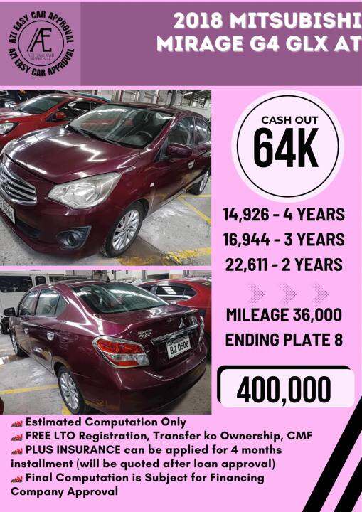 Mitsubishi Mirage G4 GLX Lazada PH