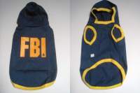 เสื้อหมา FBI Hoodie สีกรม เสื้อสุนัข พร้อมส่ง เสื้อฮู้ด เสื้อผ้าสัตว์เลี้ยง เสื้อแมว เสื้อสัตว์เลี้ยง COTTON ชุดหมา ชุดแมว ใหม่