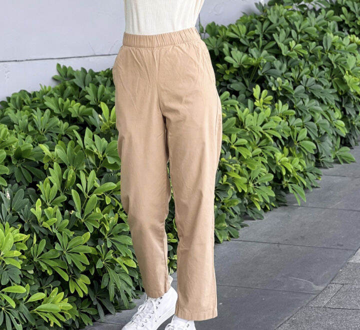 Uniqlo Cotton Relaxed Ankle Pants Lazada PH