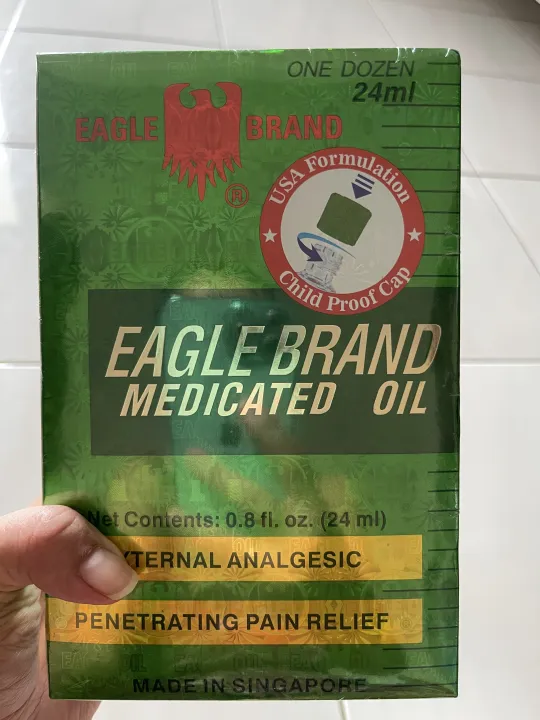 Eagle Brand Medicated Oil (new and advanced) Eagle Brand Medicated Oil, 12 bottles 24ml Lazada