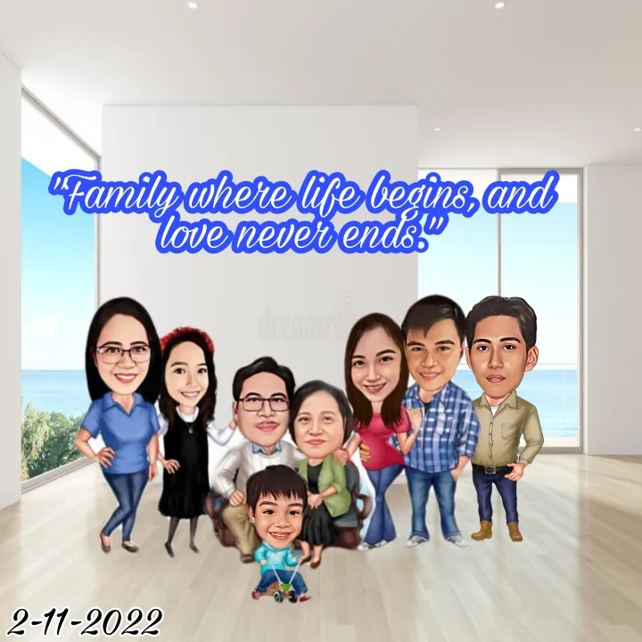 FAMILY CARICATURE WITH FRAME | Lazada PH FAMILY CARICATURE WITH FRAME | Lazada PH