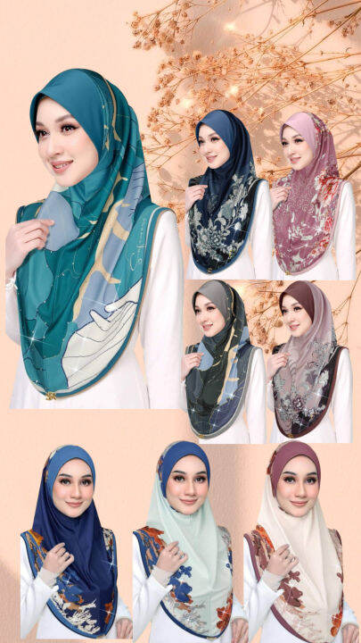 SOFEA ROSE & JIMMY SCARVES Instant Hijab From Malaysia 100💯 Material ...