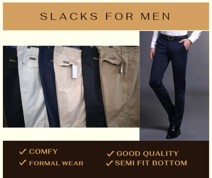 Slacks for Men (Well Off) | Lazada PH