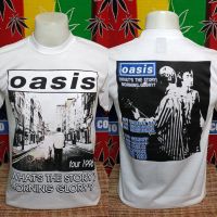 เสื้อวง OASIS วงร็อค ไม่มีตะเข็บข้าง คอฟิต ป้ายUS เสื้อวินเทด เสื้อทัวร์ วงร็อคต่างประเทศ