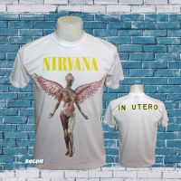 เสื้อวง NIRVANA วงร็อค ไม่มีตะเข็บข้าง คอฟิต ป้ายUS เสื้อวินเทด เสื้อทัวร์ วงร็อคต่างประเทศ