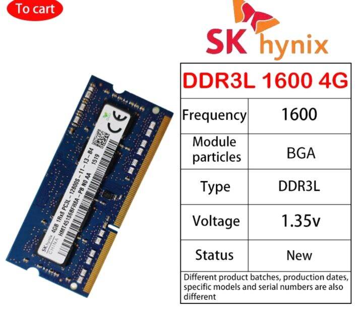 SK hynix 4GB ram 1Rx8 PC3L 12800S | Lazada PH