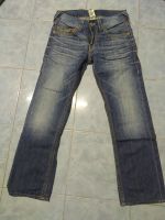 True Religion ขากระบอกฟอกสี เอว33ยาว40ปลายขา8