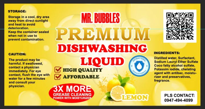 Mr. Bubbles Dishwashing Liquid 1L | Lazada PH