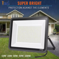 Vimite  สปอตไลท์ LED Flood Light Outdoor Waterproof 10W 20W 30W 50W 100W 220V Floodlight Spotlight Hanging Exterior Garden Light Wall Lamp for House Street Yard Gate