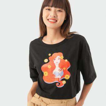 Áo phông nữ CANIFA Áo phông nữ in hình nhân vật hoạt hình Disney chất liệu 100% cotton USA 6TS22S030