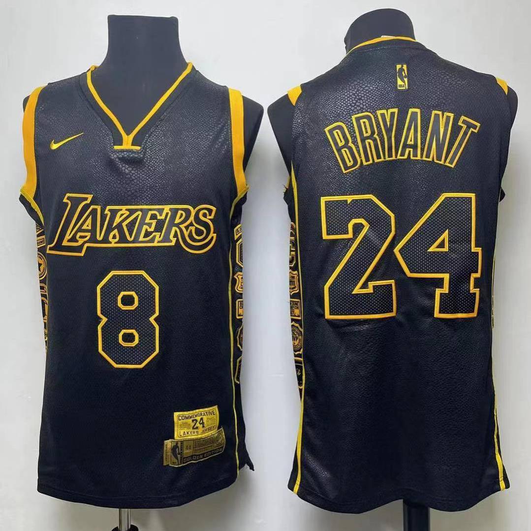 2018 NWT Kobe Bryant #24 Lakers Black Mamba Jersey Size 52 – Milk