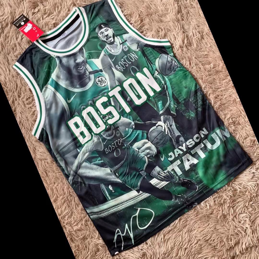 ZTORE 2022-23 City Edition NBA BOSTON CELTICS Jayson Tatum Sublimation  Premium Jersey