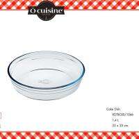 Ocuisine ถาดแก้วอบเค้กทรงกลมขนาด 23 cm Glass CAKE DISH