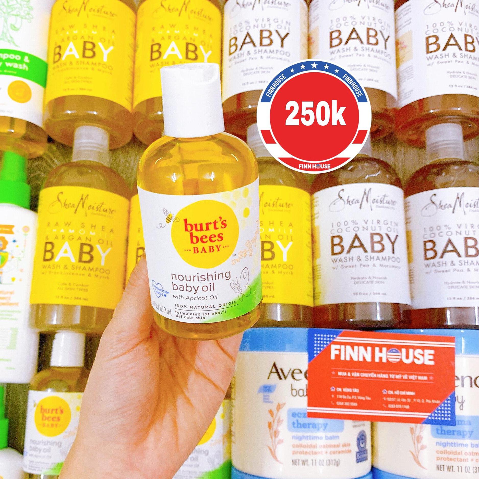 Dầu dưỡng da massage Burt s Bees Baby Nourishing Baby Oil 118.2ml của Mỹ