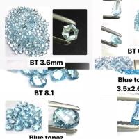 บลูโทพาส ทรงแฟนซี หินธรรมชาติ 100% Blue topaz fancy shape 100% natural gemstone