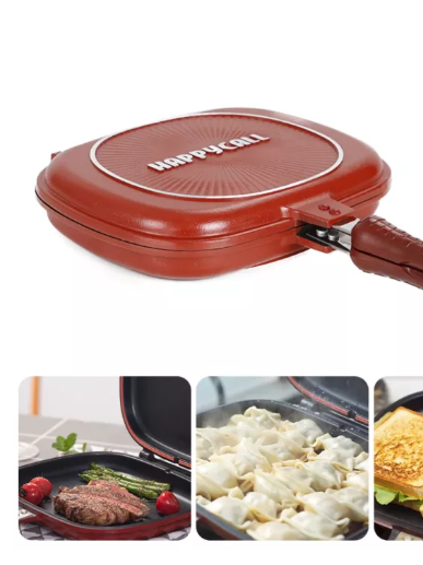 New 11.5 Chefel Flip 'N' Cook Double-Sided Frying Pan Nonstick