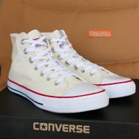 Converse All Star (Classic) ox - Cream Free box !!! รุ่นฮิต สีครีม หุ้มข้อ รองเท้าผ้าใบ คอนเวิร์ส ฟรีกล่อง!!!