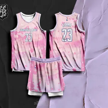 Nike Wizards Custom Men's 2022-23 City Edition NBA Jersey - Cherry Blossom  Pink