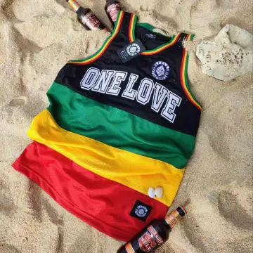 Bob Marley Buffalo Soldier Emphire MNL Red/Green Jersey, Reggae Jersey, Full Sublimation Jersey