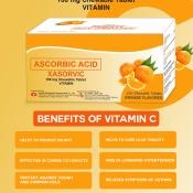 Orange Flavored Chewable Vitamin C Tablets for Kids
