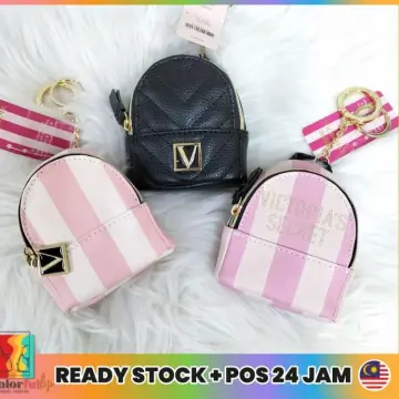 Bags, Victorias Secret Striped Backpack Keychain
