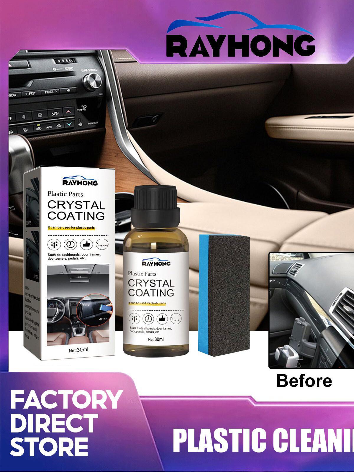 Rayhong Crystal Coating for car plastic parts Crystal Coating car products  set liquid Motorcycle cleaning kit set shine sponge Car Plastic renovation  restorer retreading agent scratch remover shine Car Interior Plastic cleaner