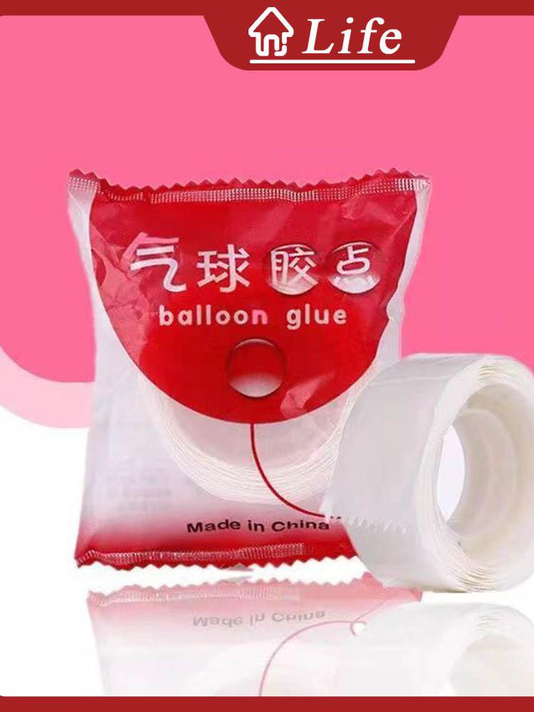 100 Pcs (1 Pack)Balloon Glue Glue Points Tape Double Side Balloons
