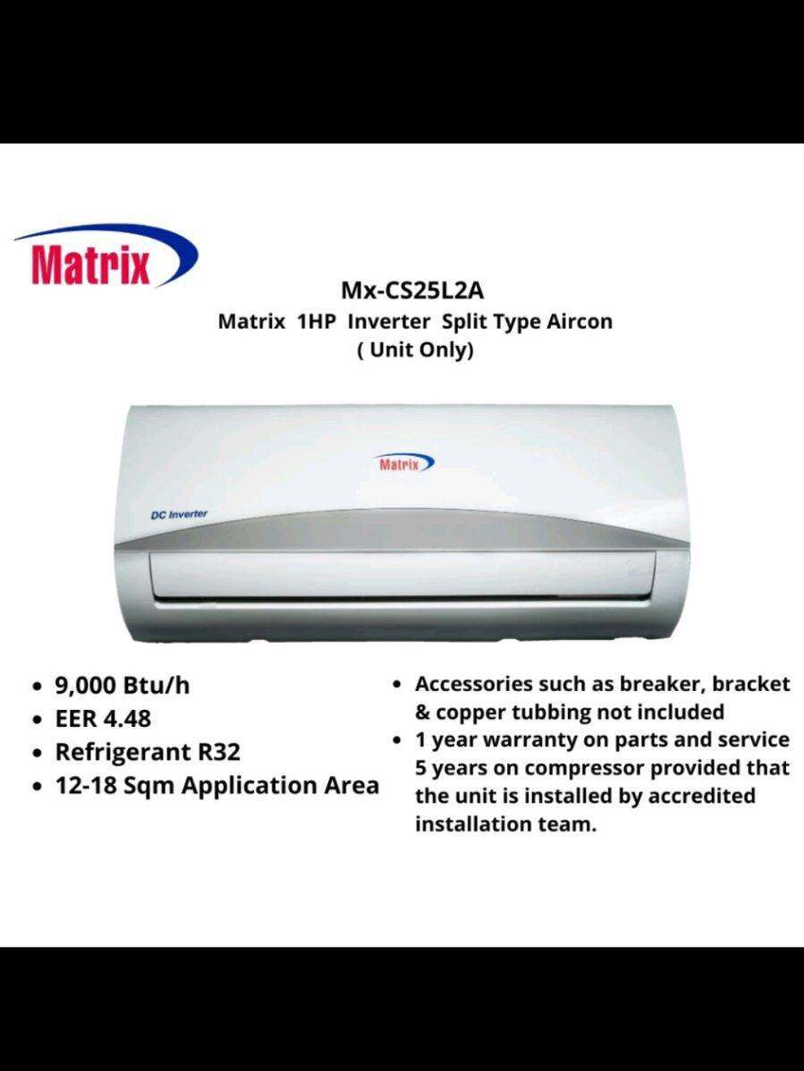 matrix aircon mx cs25l2a