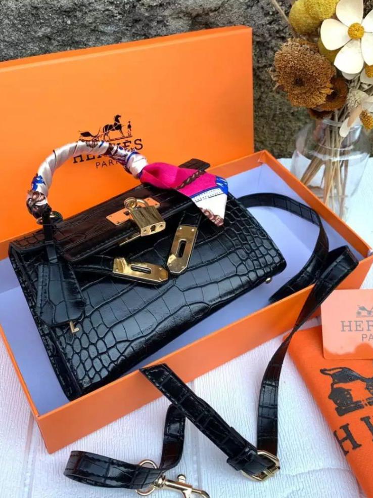 Asli import tas Hermes Kelly Croco SS20*