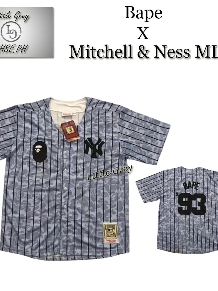 A BATHING APE BAPE x Mitchell & Ness LOS ANGELES ANGELS JERSEY Shirt  New