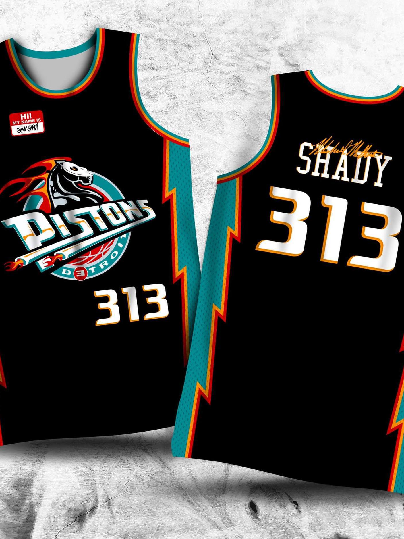 Pistons Slim Shady #313 Retro – Jersey Crate