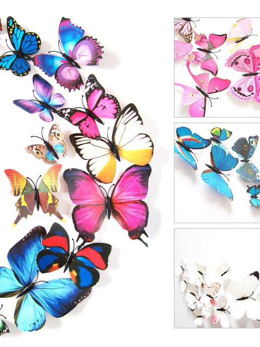 7 inches Butterfly wall decorations