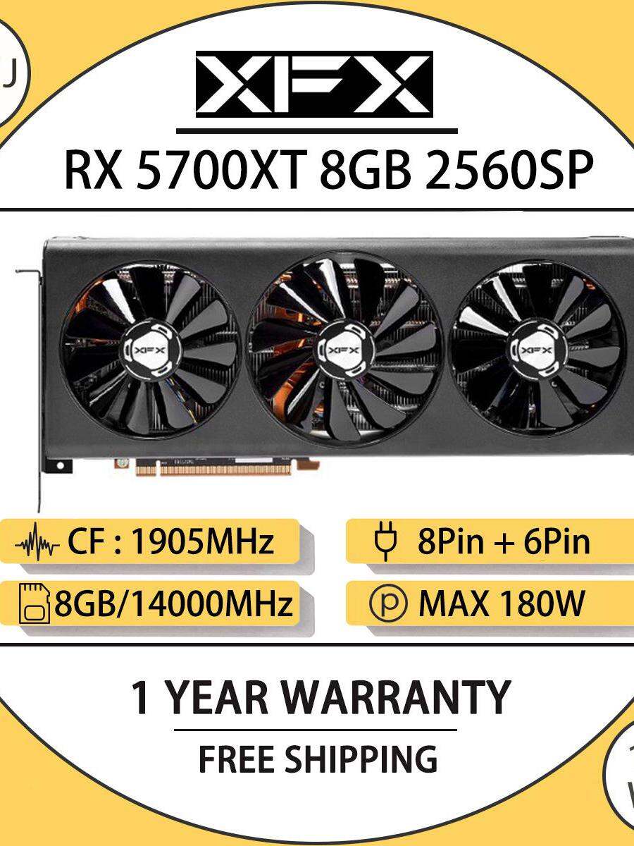 SOYO RX 5700 8GB Graphics Card GPU GDDR6 256-Bit 8pin 6pin, 47% OFF
